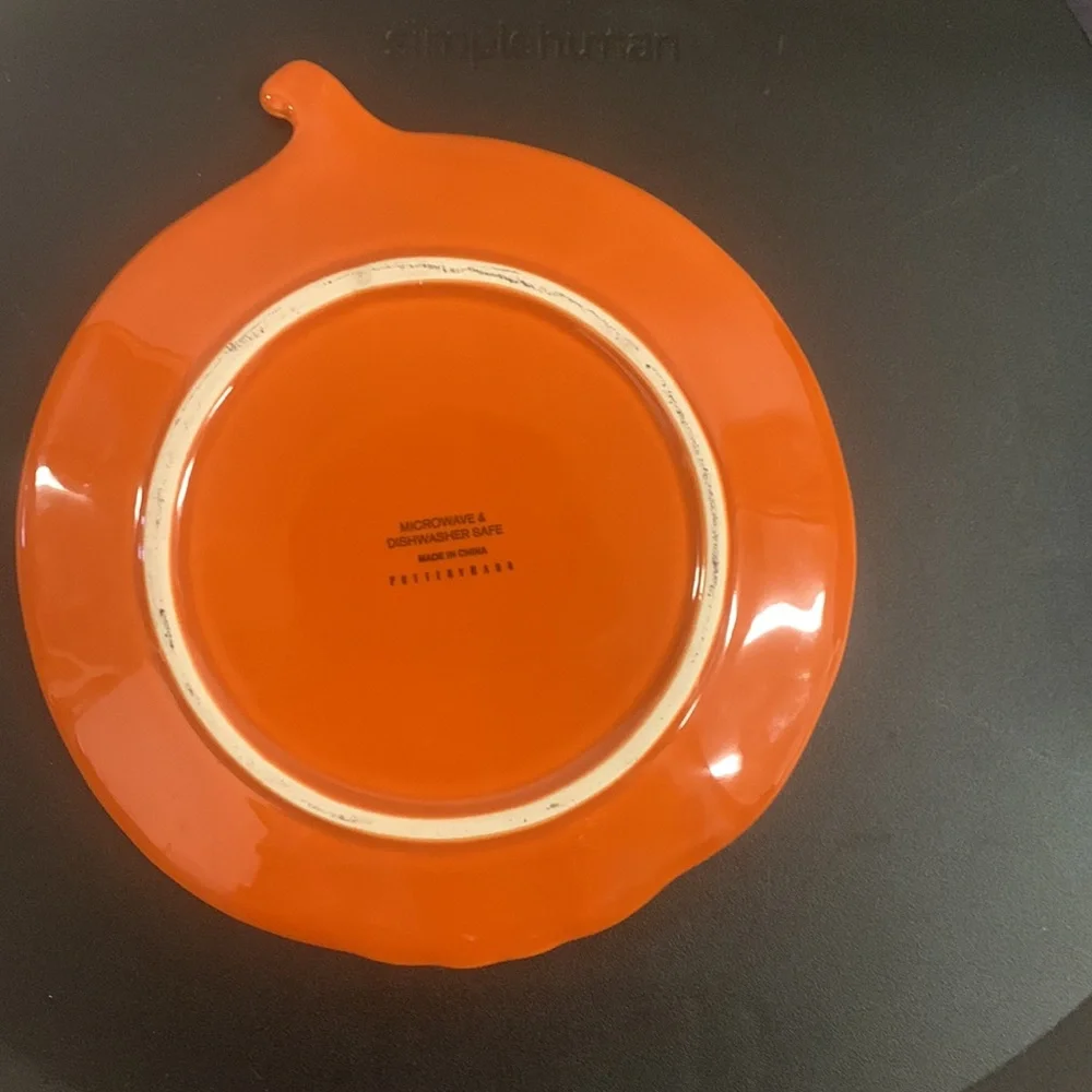 Pottery barn pumpkin plates
